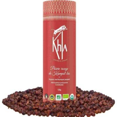 boite poivre de kampot rouge igp bio 120g