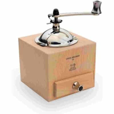 moulin à poivre à manivelle peugeot modèle roellinger en bois clair