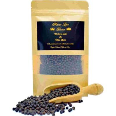 sachet de poivre noir de phu qhuoc 100g
